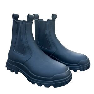 Zara Chunky Sole Chelsea Boots Black Men's Size 6 USA/ 39 EUR Y2K Style NWOT